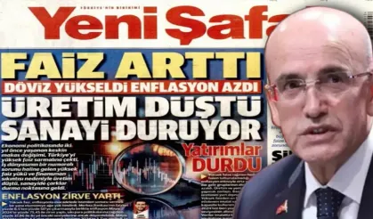 Yeni Şafak Mehmet Şimşek'i yine manşetten düşürmedi!