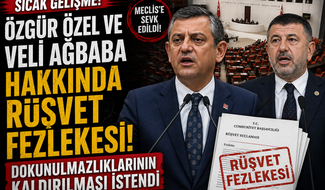 Özgür Özel ve Veli Ağbaba hakkında fezleke: Dokunulmazlıklarının kaldırılması istendi!