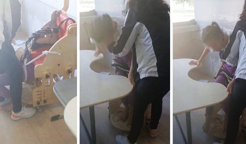Otizmli öğrenciler iple bağlandı: İnceleme başlatıldı!