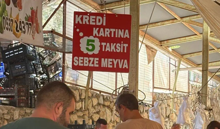 Pazarda yeni dönem! Sebze ve meyveye 5 taksit