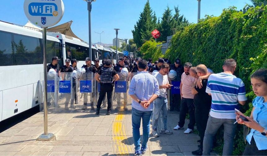 Madenci eylemine gözaltı: Aileler de alındı