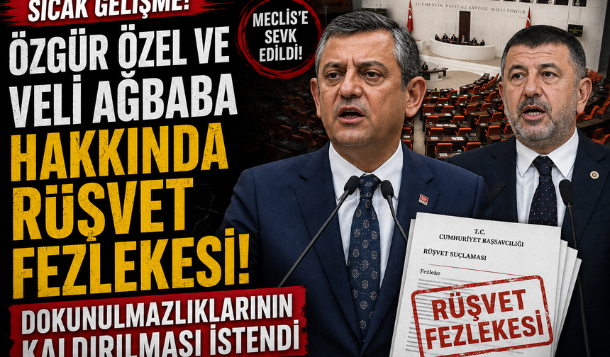 Özgür Özel ve Veli Ağbaba hakkında fezleke: Dokunulmazlıklarının kaldırılması istendi!